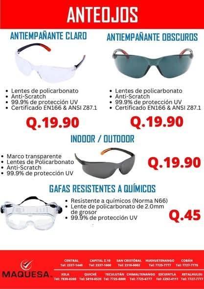 ANTEOJOS DE SEGURIDAD 