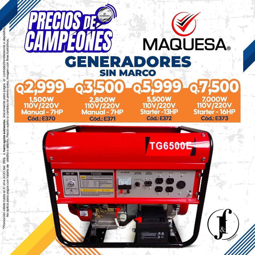GENERADORES ELECTRICOS JF EN MAQUESA HUEHUE 