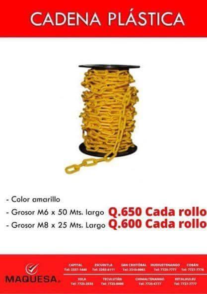 CADENA PLASTICA MAQUESA