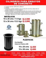 CILINDROS PARA ENSAYOS DE CONCRETO