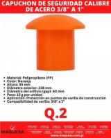 CAPUCHÓN DE SEGURIDAD PARA VARILLA 3/8